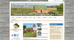 Desktop Screenshot of ourheritagefarm.com