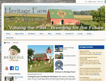 Tablet Screenshot of ourheritagefarm.com